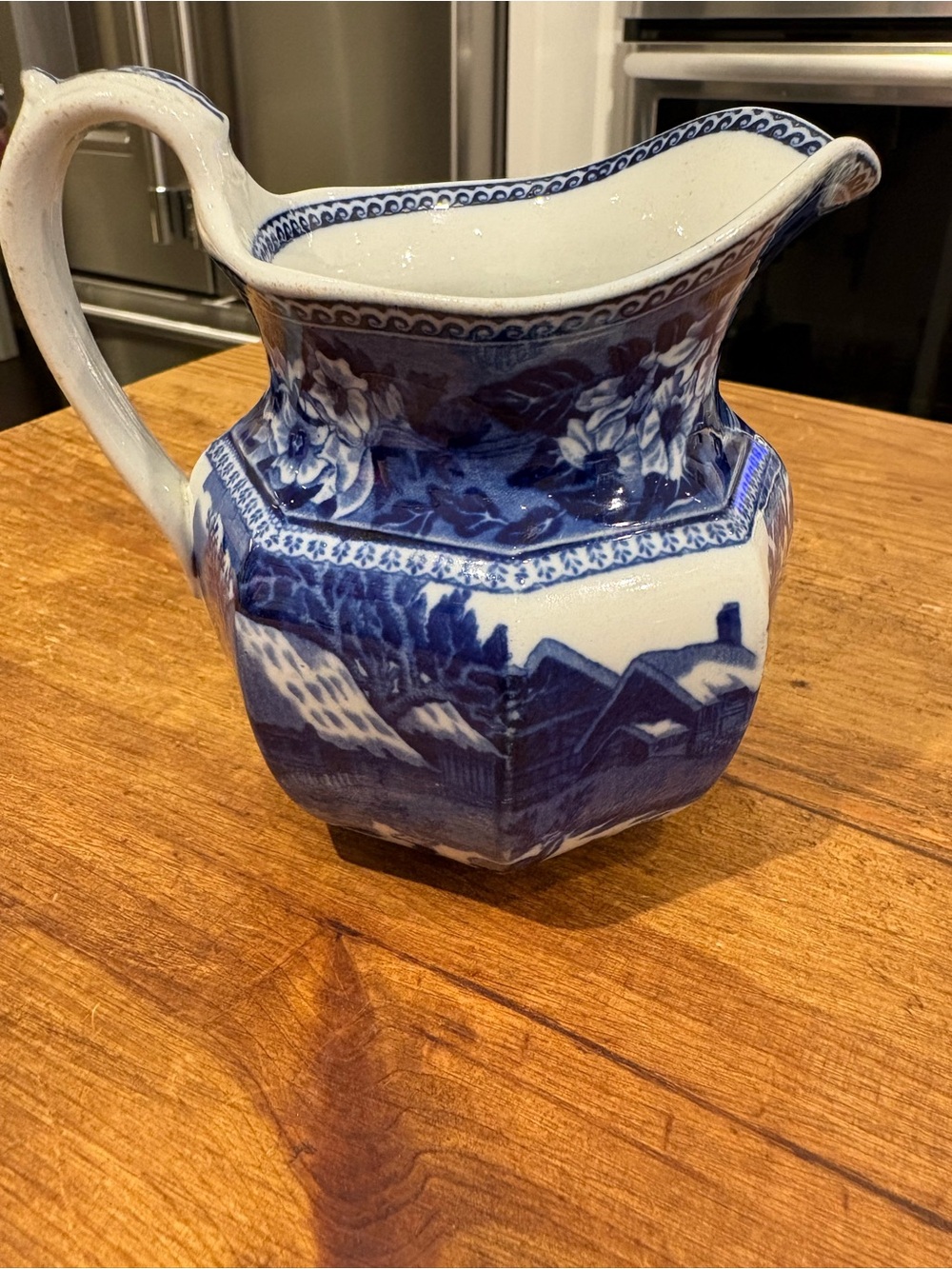 Fallow Deer Wedgwood Blue and White Transferware Pitcher / Creamer